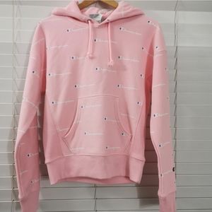 Champion Reverse Weave Allover Logo Hoodie